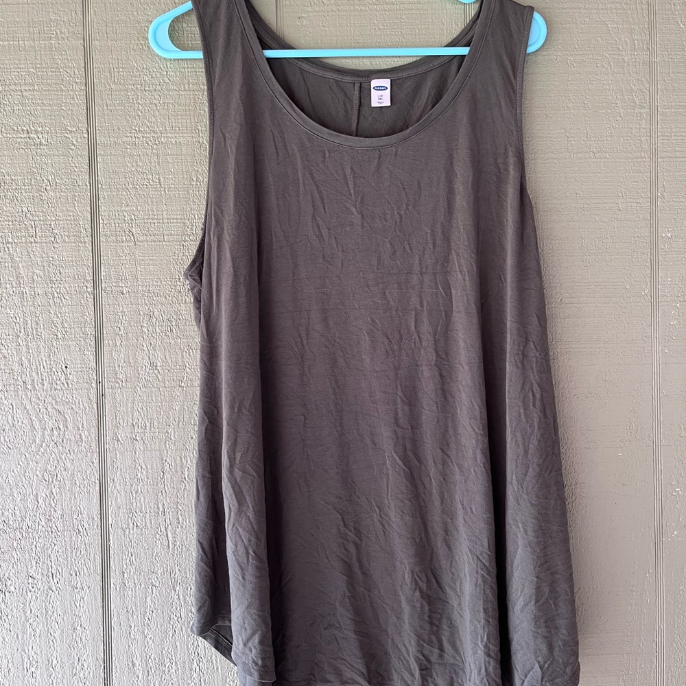 Olive green luxe old navy tank top